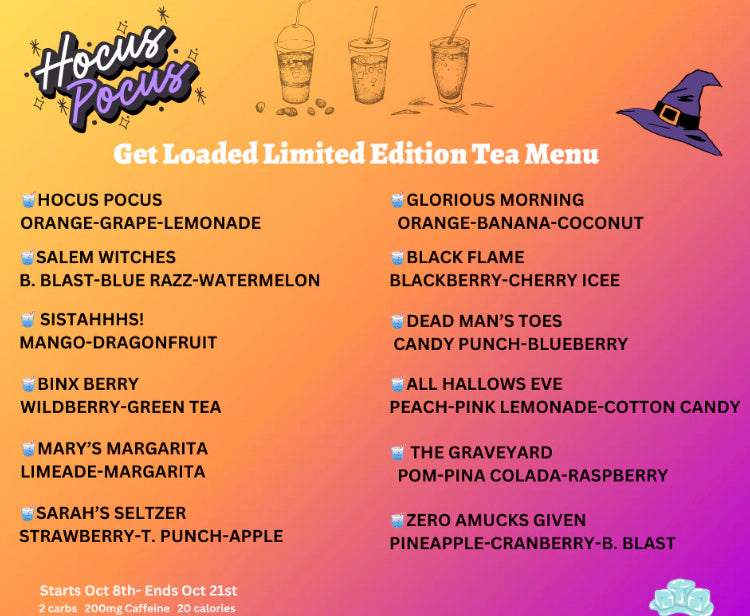 Loaded Tea Packet- ADD YOUR FLAVOR(S) TO NOTE IN CHECKOUT