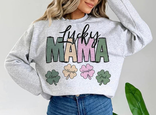 Lucky Mama Personalized sweatshirt