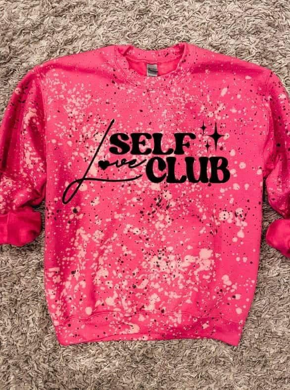 Self Love Club Splatter Sweatshirt