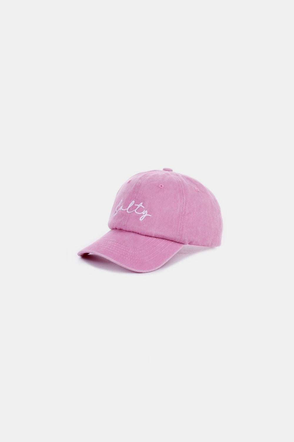 Zenana SALTY Embroidered Vintage Washed Baseball Cap