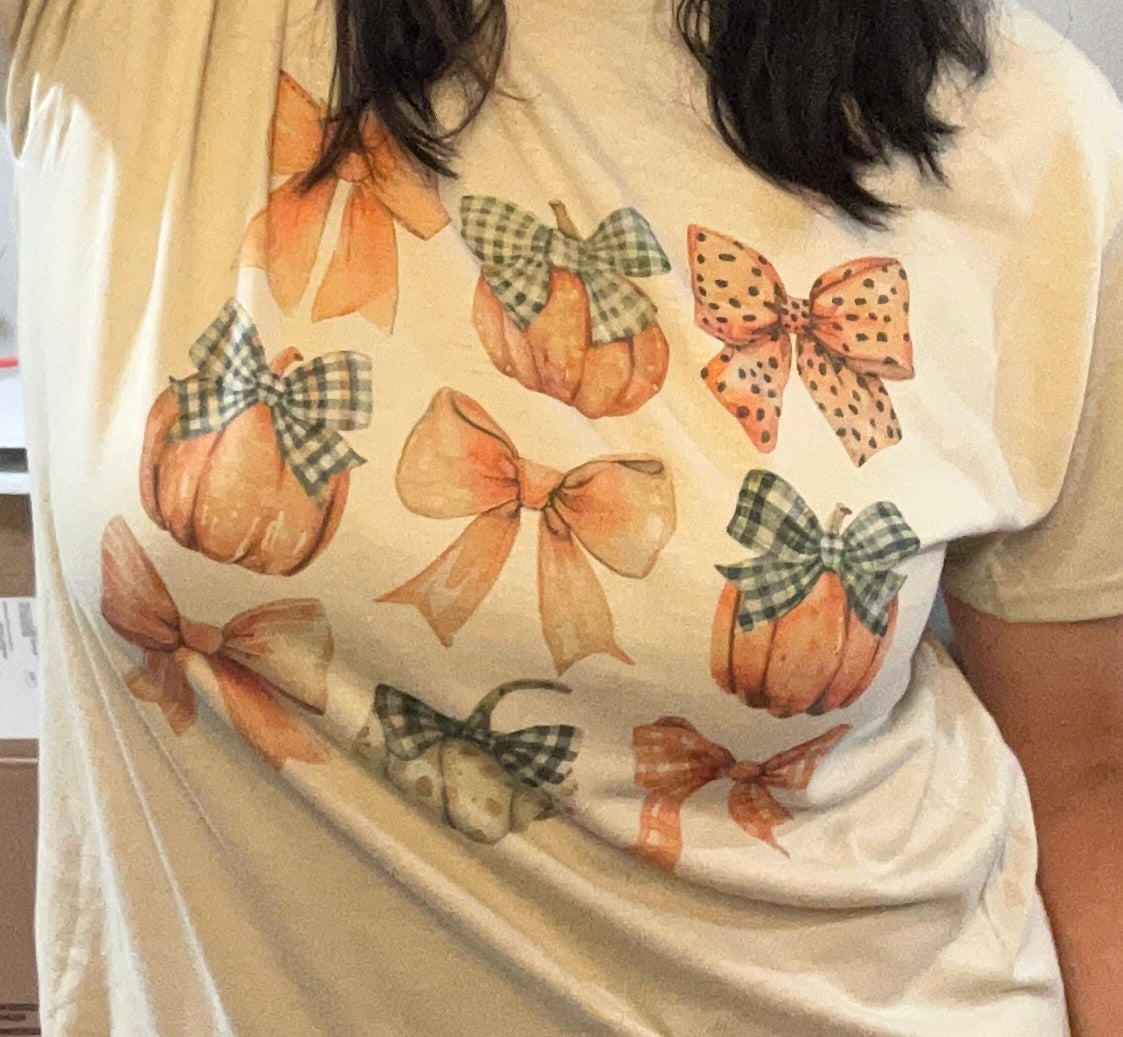 Pumpkin Coquette Tee