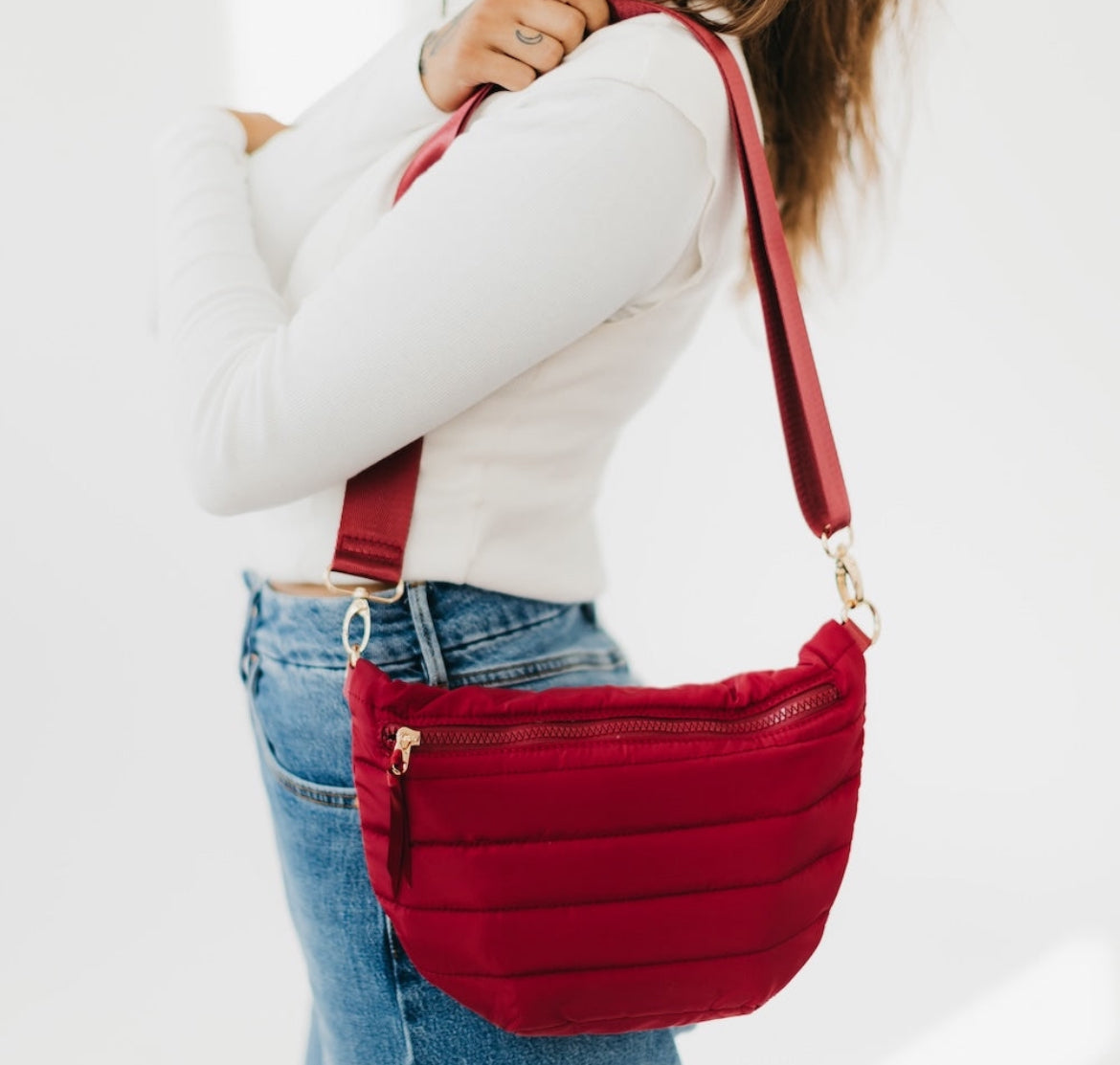 Jolie Puffer Crossbody Belt Bag