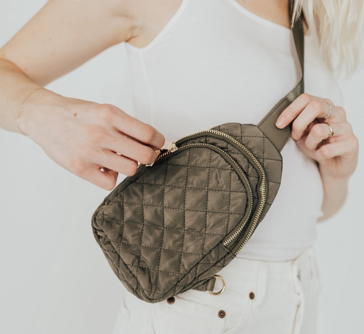 Quilted Sling Backpack