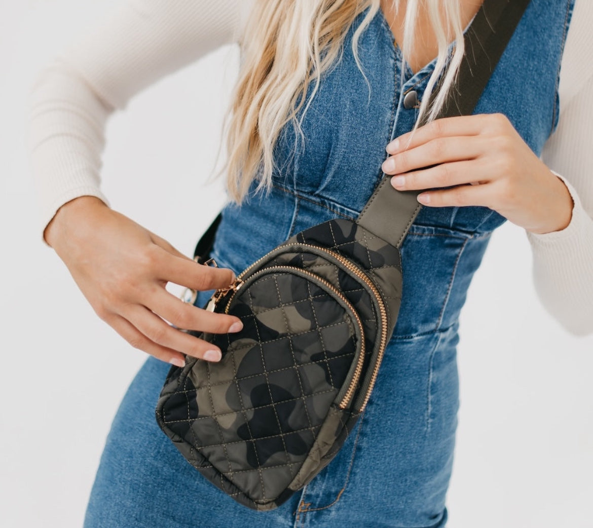 Quilted Sling Backpack