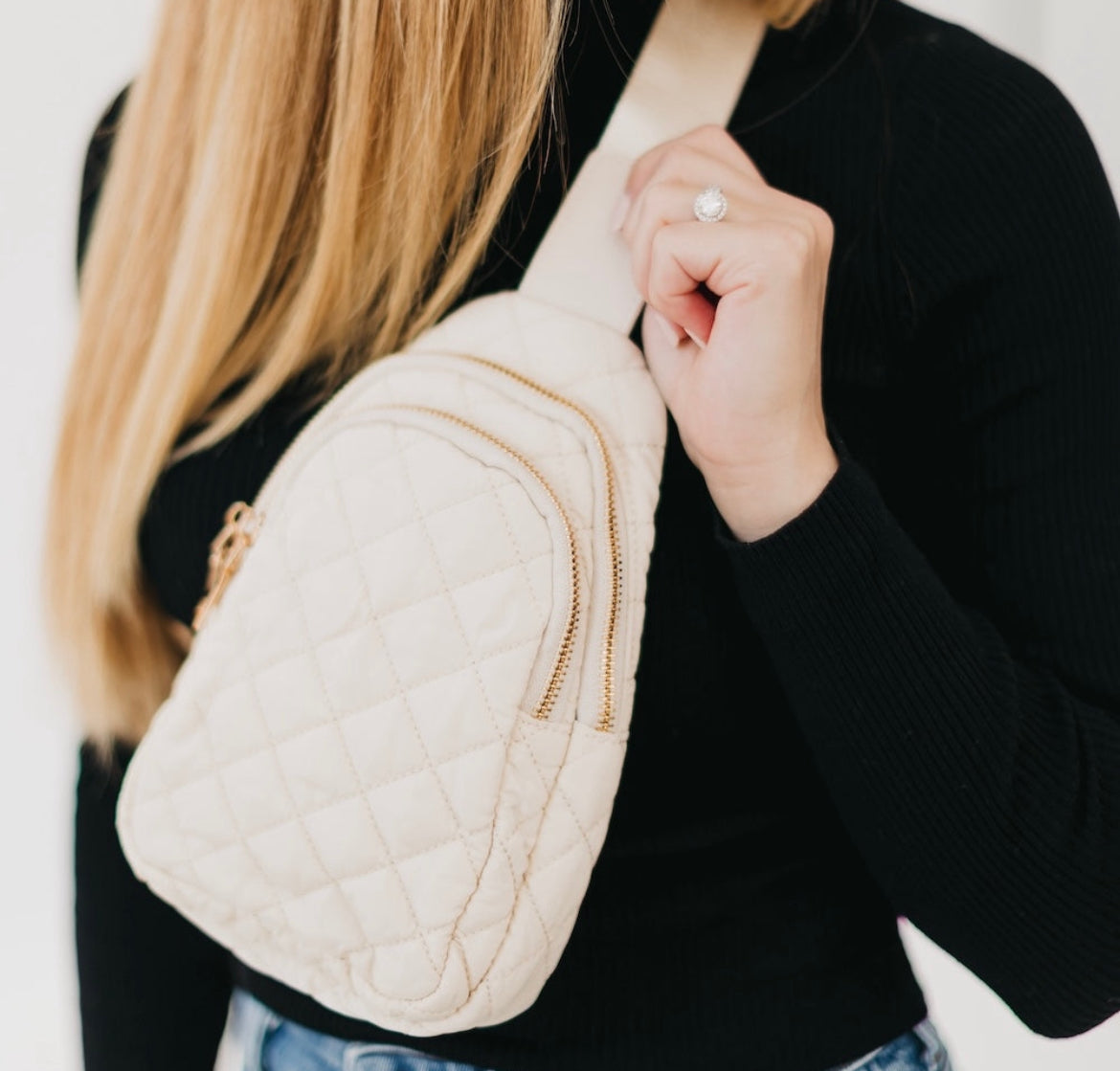 Quilted Sling Backpack