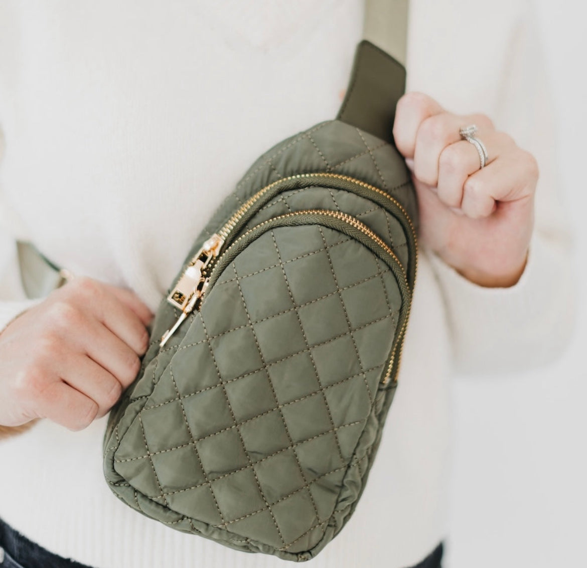 Quilted Sling Backpack