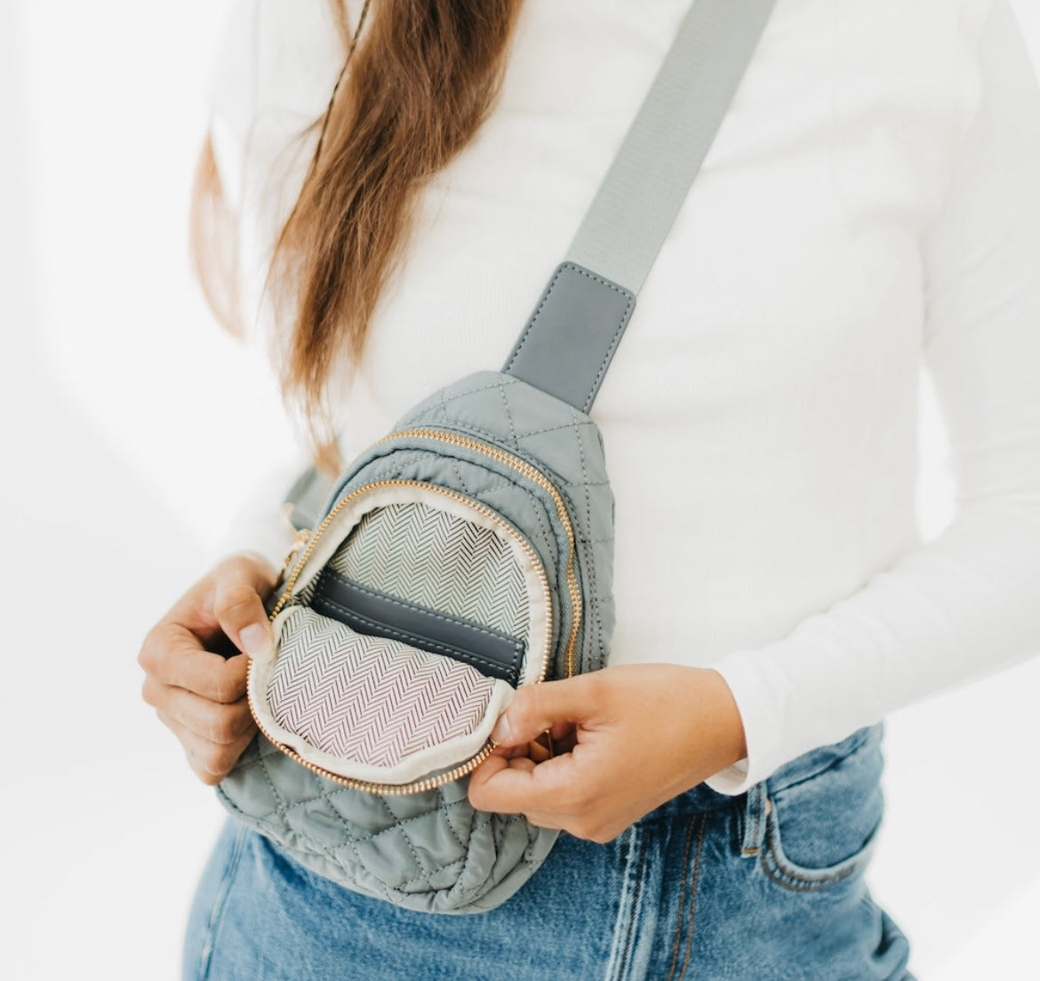 Quilted Sling Backpack