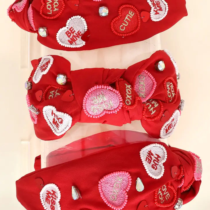 Valentine's Day Conversation Hearts Headband