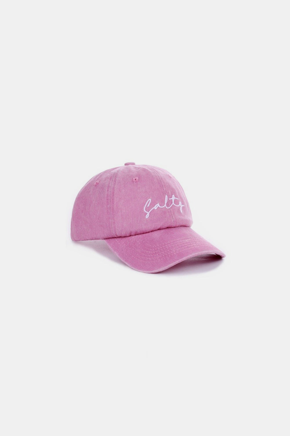 Zenana SALTY Embroidered Vintage Washed Baseball Cap