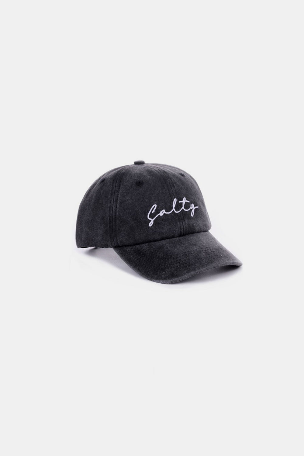 Zenana SALTY Embroidered Vintage Washed Baseball Cap