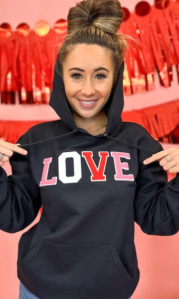 Soft Ideal Chenille Love Adult Hoodie